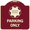 Signmission Highway Patrol Parking W/ Graphic Heavy-Gauge Aluminum Architectural Sign, 18" x 18", BU-1818-23906 A-DES-BU-1818-23906 - alternate 1
